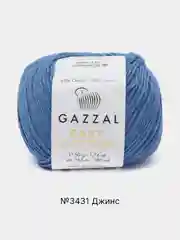 Морской пряжа Gazzal Baby Cotton, 5 мотков в комплекте, 40% акрил, 60% хлопок, 50 г, 165 м