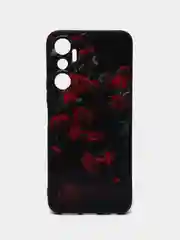 Оранжевый силиконовый чехол для infinix Hot 20 4G, с принтом, с рисунком (Инфиникс Хот 20 4г)
