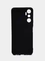 Тёмно-бордовый силиконовый чехол для infinix Hot 20 4G, с принтом, с рисунком (Инфиникс Хот 20 4г)