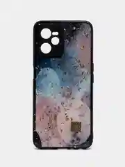 Небесно-голубой чехол для Realme C35 DF