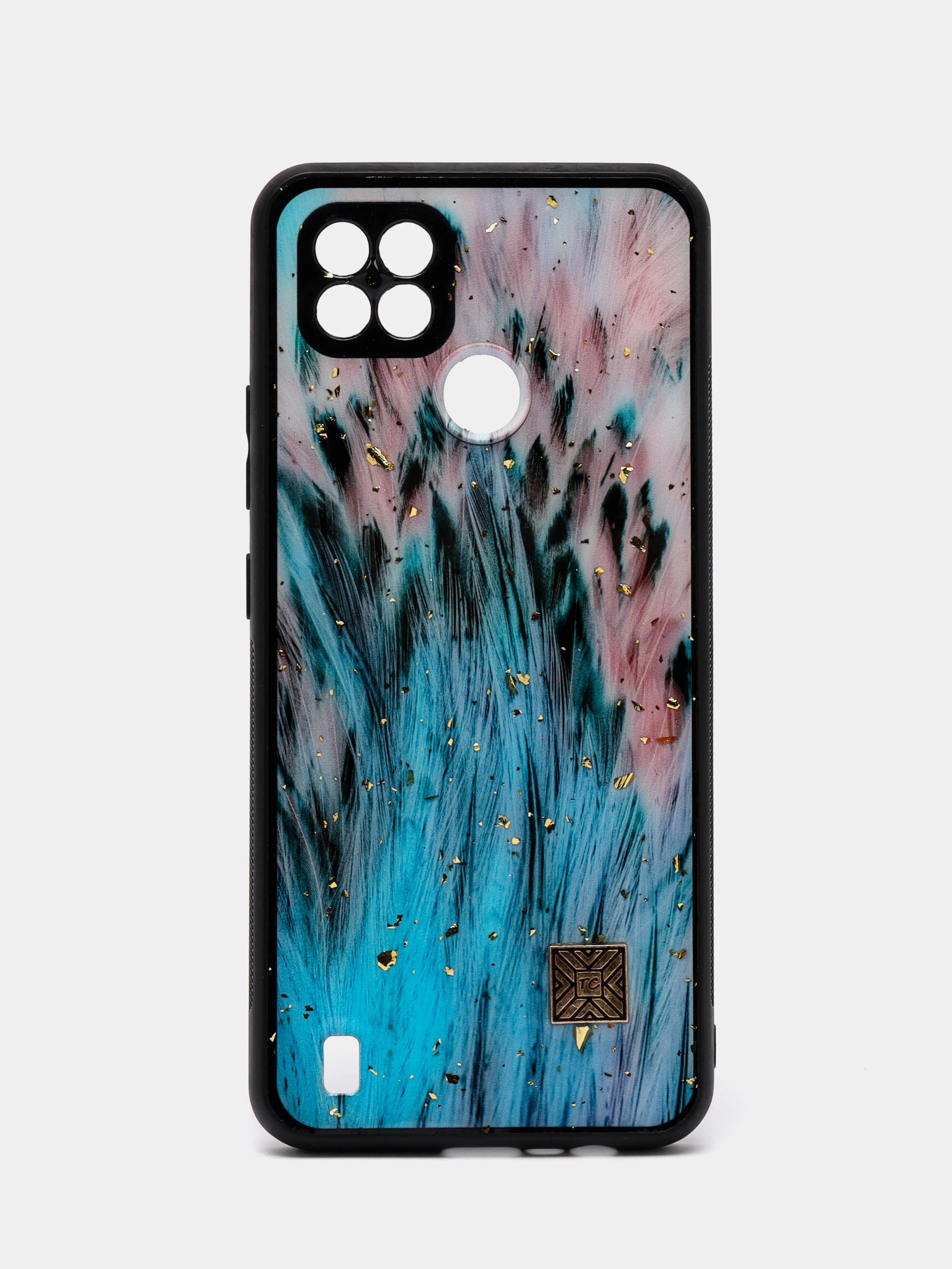 Бирюзовый чехол для Realme C21 "DF"