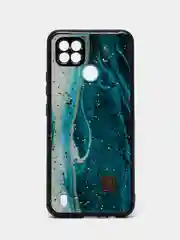 Зеленый чехол для Realme C21 "DF"