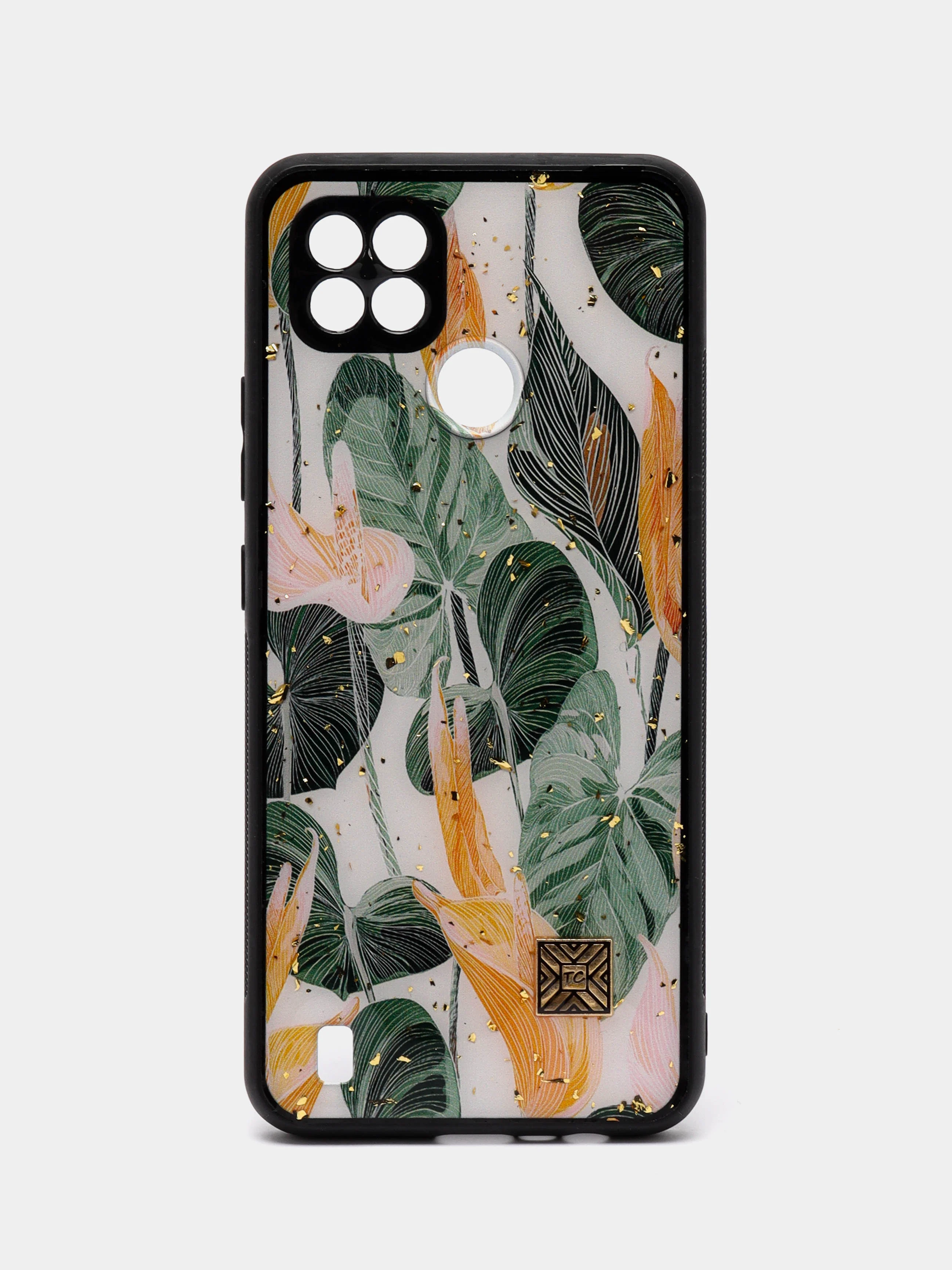 Оранжевый чехол для Realme C21 "DF"