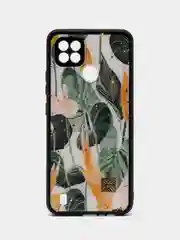 Оранжевый чехол для Realme C21 "DF"