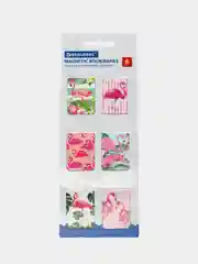 Закладки для книг МАГНИТНЫЕ, "FLAMINGO", набор 6 шт., 35x25 мм, BRAUBERG, 113165