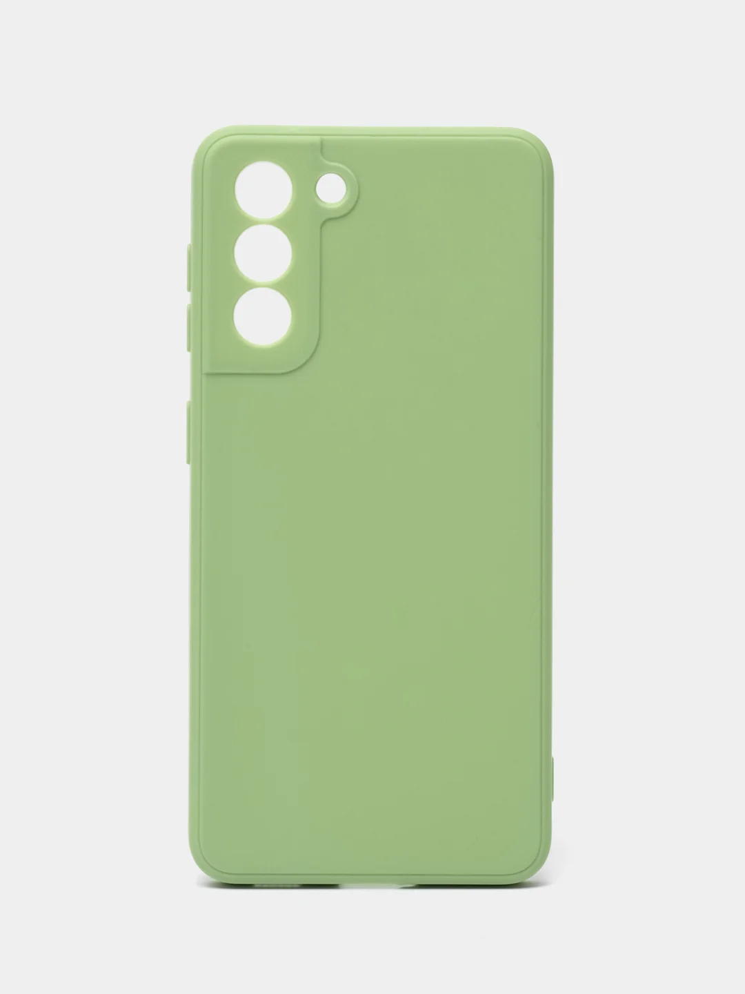 Зеленый чехол Samsung Galaxy S21, Самсунг Галакси С21 прозрачный силиконовый