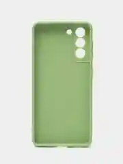 Зеленый чехол Samsung Galaxy S21, Самсунг Галакси С21 прозрачный силиконовый