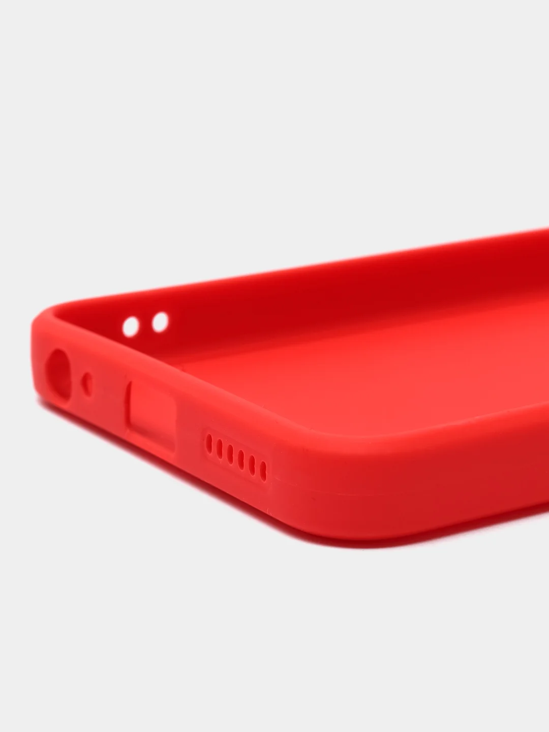 Красный чехол для Tecno Spark GO 2023 / Tecno Pop 7 / Tecno Pop 7 Pro, прозрачный, силиконовый