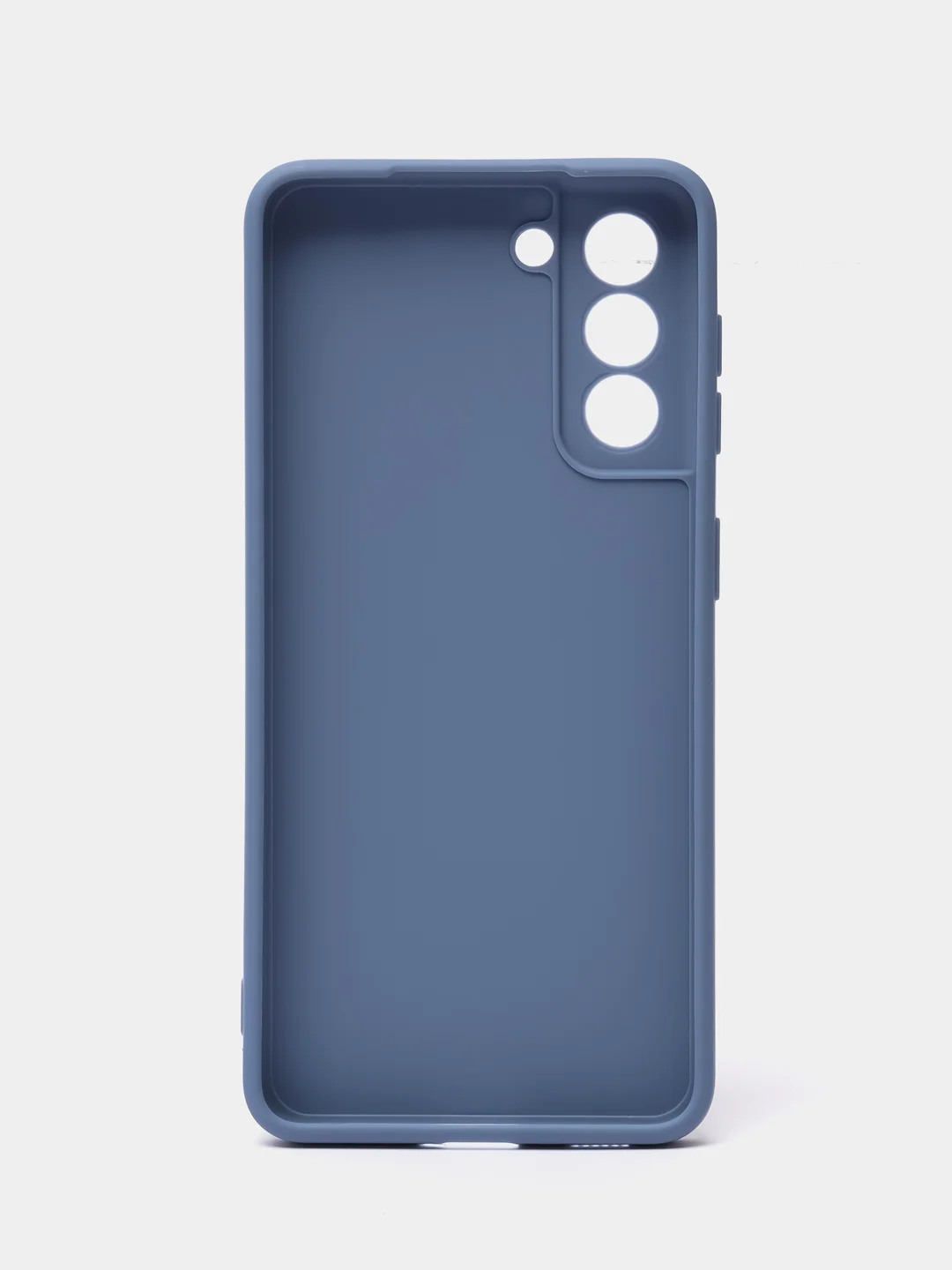 Синий меланж чехол Samsung Galaxy S21, Самсунг Галакси С21 прозрачный силиконовый