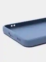 Синий меланж чехол Samsung Galaxy S21, Самсунг Галакси С21 прозрачный силиконовый
