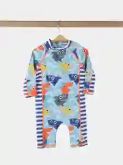 Лазурный костюм купальный для мальчика, гидрокостюм, купальник детский с панамой