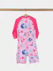 Фуксия купальный костюм для девочки солнцезащитный UPF50+ гидрокостюм для девочки с панамой