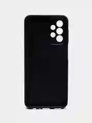 Темно-синий чехол Samsung Galaxy A23 / Самсунг Галакси А23, силиконовый, под кожу, с кольцом