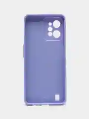 Лавандовый чехол Realme C31 / Реалми С31, силиконовый, под кожу, с кольцом