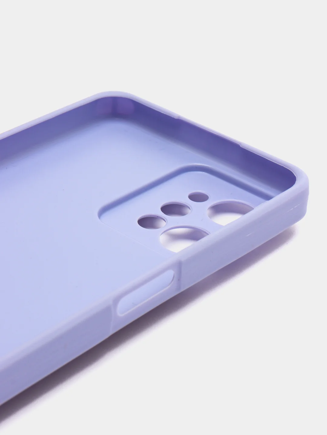 Лавандовый чехол Realme C31 / Реалми С31, силиконовый, под кожу, с кольцом