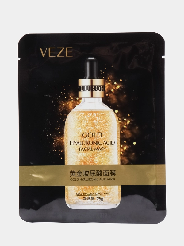 Ультрапитательная тканевая маска для лица 24K Gold с гиалуроновой кислотой
