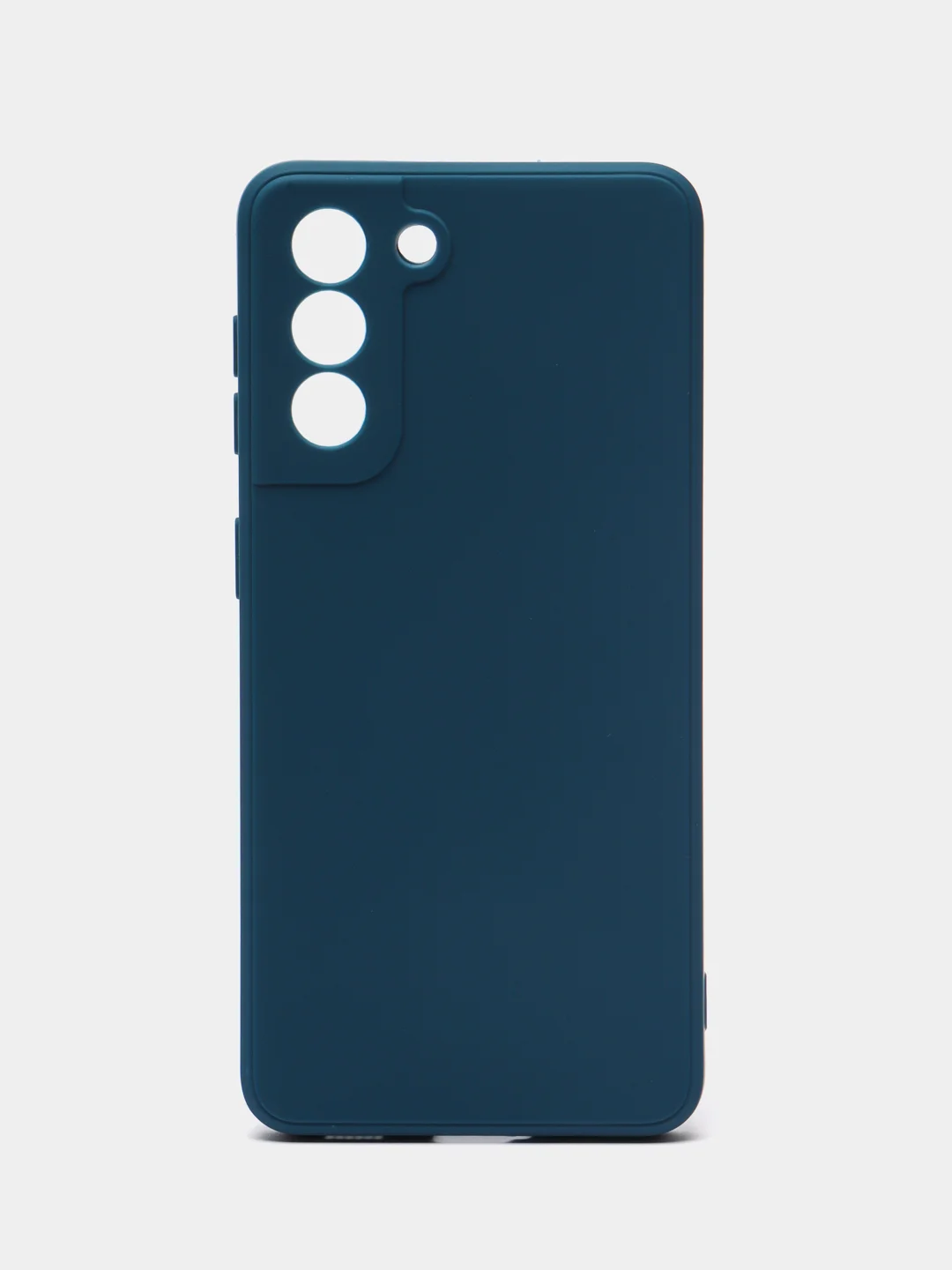 Синий чехол Samsung Galaxy S21, Самсунг Галакси С21 прозрачный силиконовый
