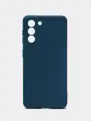 Синий чехол Samsung Galaxy S21, Самсунг Галакси С21 прозрачный силиконовый