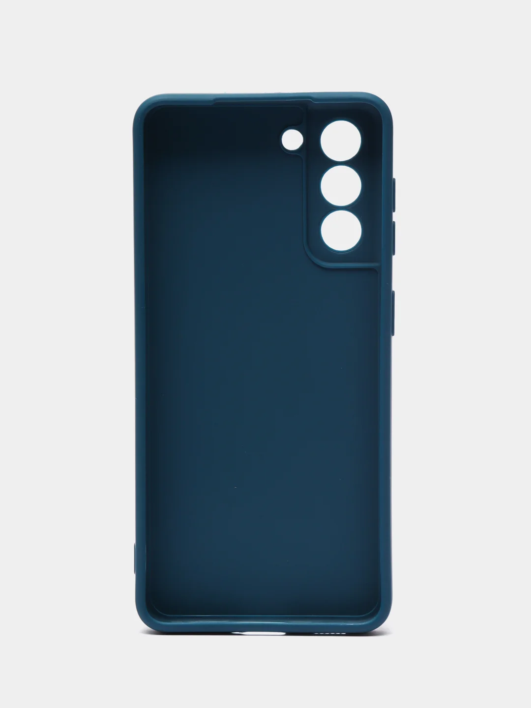 Синий чехол Samsung Galaxy S21, Самсунг Галакси С21 прозрачный силиконовый