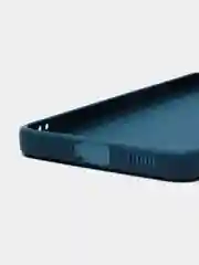 Синий чехол Samsung Galaxy S21, Самсунг Галакси С21 прозрачный силиконовый