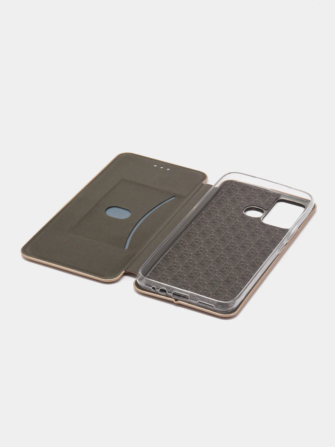 Золотой чехол-книжка для Infinix Hot 12 Play NFC (Инфиникс Хот 12 Плей НФС)