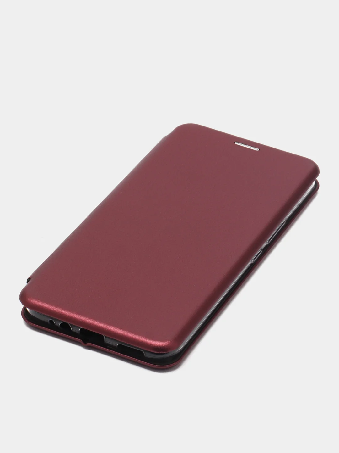 Бордовый чехол-книжка для Infinix Hot 12 Play NFC (Инфиникс Хот 12 Плей НФС)