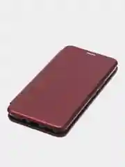 Бордовый чехол-книжка для Infinix Hot 12 Play NFC (Инфиникс Хот 12 Плей НФС)
