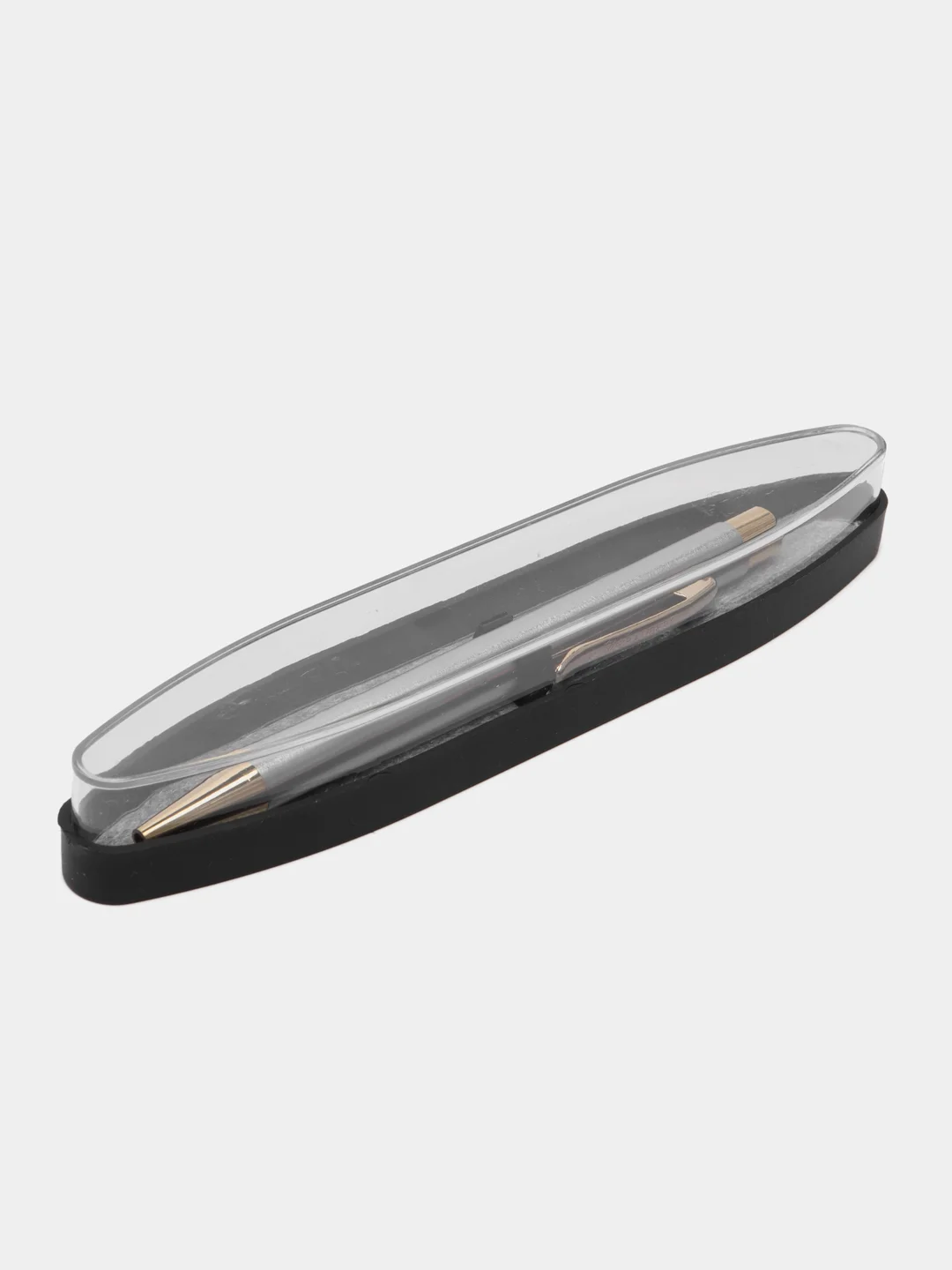 Ручка подарочная шариковая BRAUBERG Piano, СИНЯЯ, корпус серебристый с золот.,линия 0,5мм