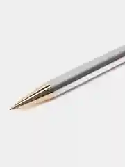 Ручка подарочная шариковая BRAUBERG Piano, СИНЯЯ, корпус серебристый с золот.,линия 0,5мм