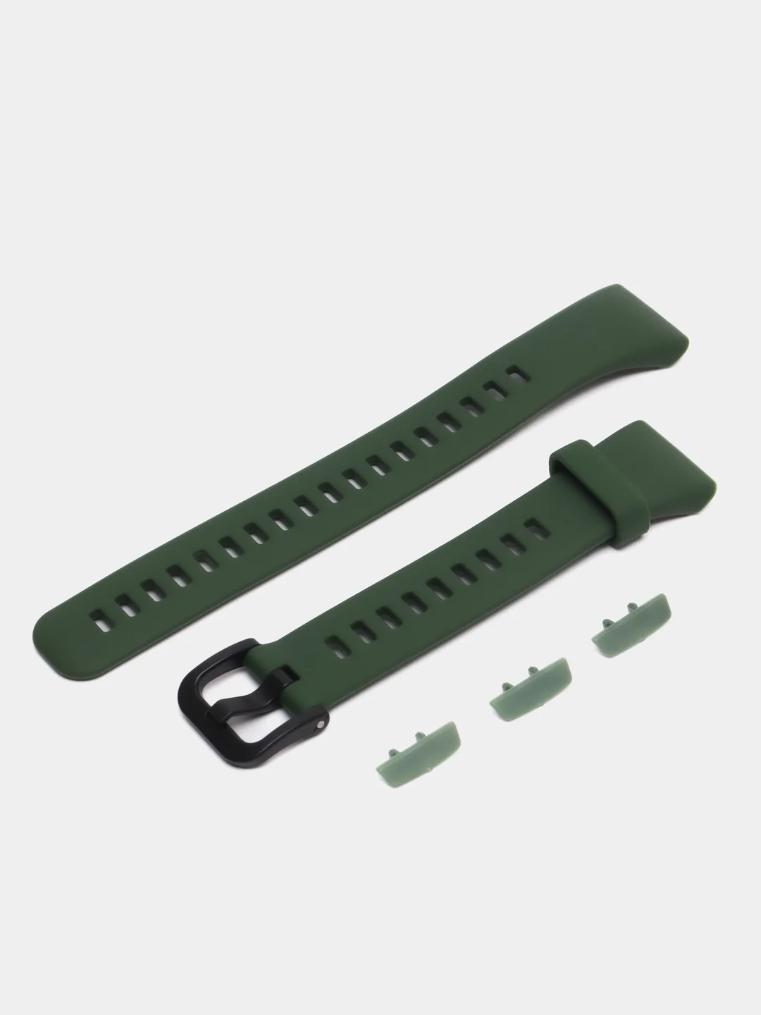 Тёмно-зелёный ремешок для часов Honor Band 6, однотонный, силиконовый