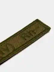 Хаки шеврон "Группа крови" на липучке velcro 12*2,5 см