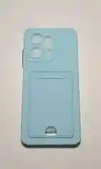 Синий чехол HONOR X7a Plus / HONOR X7A с карманом для карты и защитoй камеры