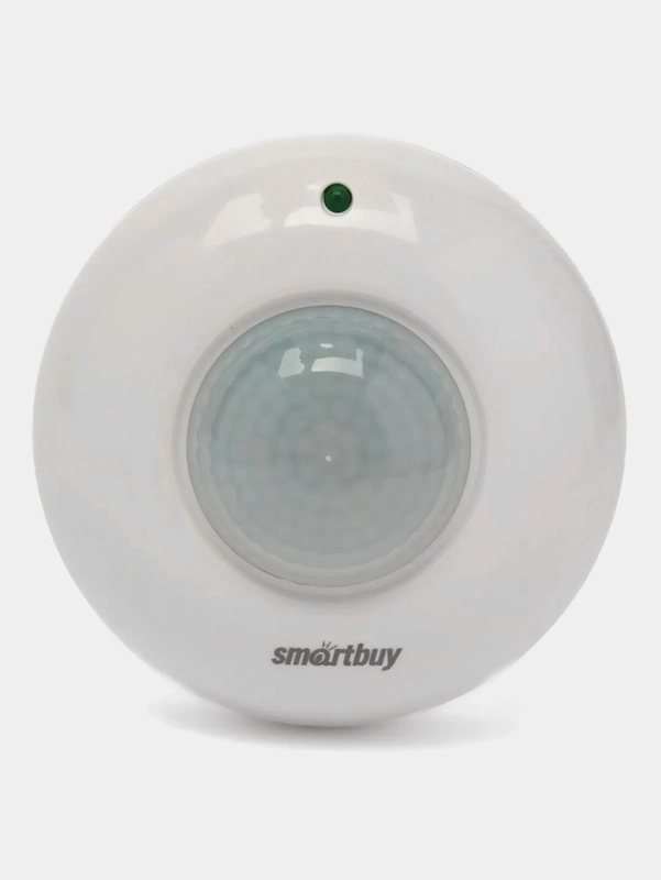 Инфракрасный датчик движения Smartbuy, потолочный 1200Вт, до 6м, IP33