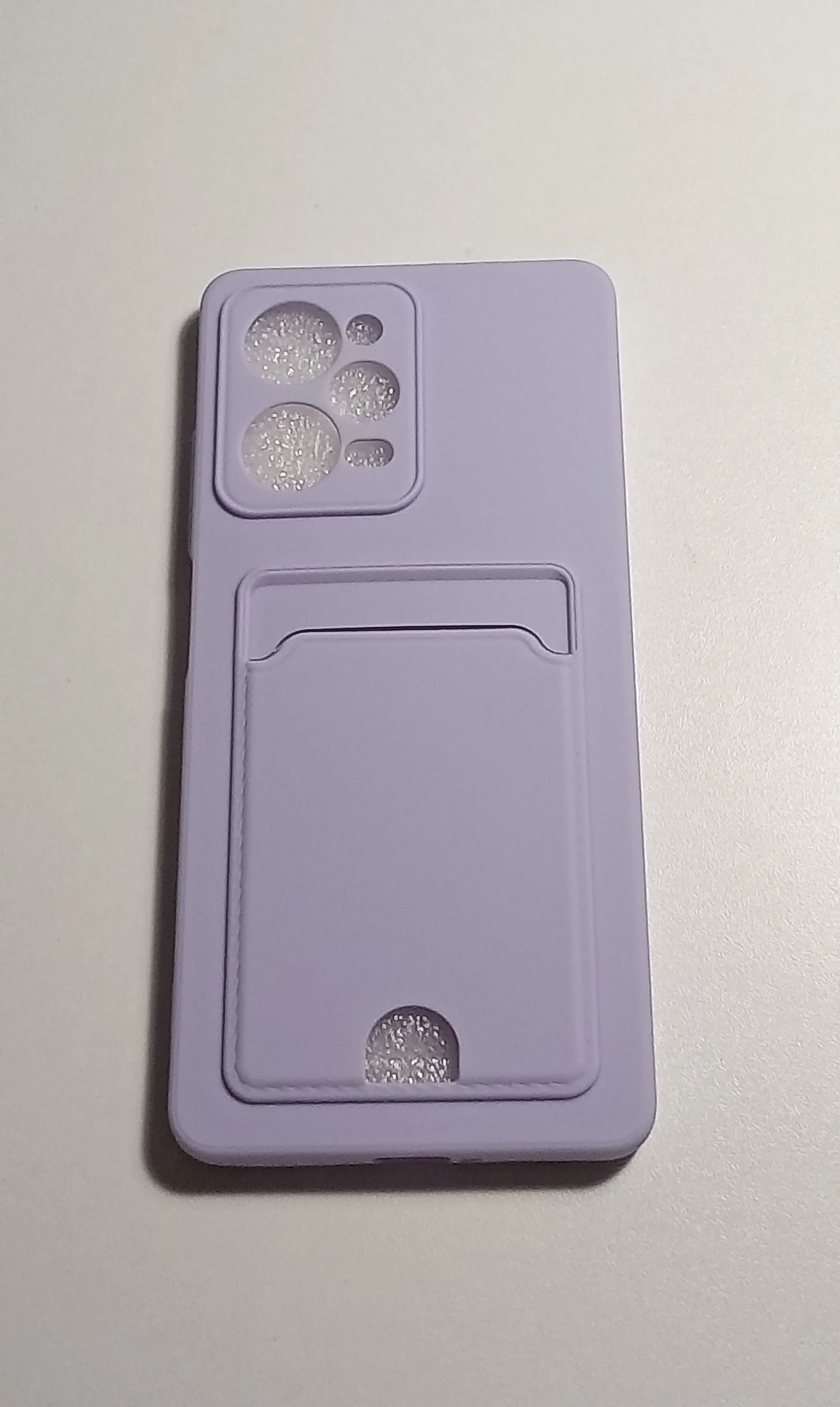 Алый чехол XIAOMI POCO X5 PRO защитой камеры и карманом для пластиковой карты