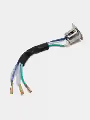 Цоколь лампы фары Альфа P15D (патрон 3 отдельных провода)
