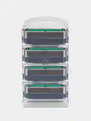 Зеленый лезвия для бритвы Fusion 5, сменные кассеты для бритья, мужские, 5 лезвий, 4 шт, бритва мужская