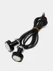 NEW GALAXY Дневные ходовые огни, LED, алюм. корп.,диам.23мм , 12V, белый, 2шт.