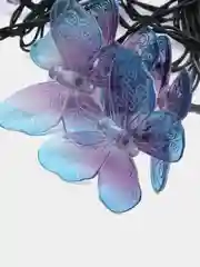 INBLOOM гирлянда на солнечной батарее, 25LED, 7 м, шампань, 2 режима, бабочка, 2V80mA, 1.2V, 600 mAh