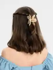 Бронзовый краб для волос