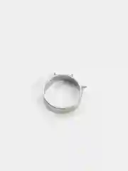 Серебряный кольцо стальное, 6мм