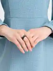 Черный кольцо стальное, вращающееся, 8 мм