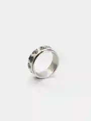 Серебряный кольцо стальное, вращающееся, 8 мм