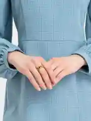 Золотой кольцо стальное, вращающееся, 8 мм