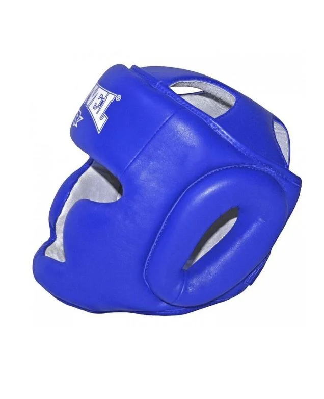 Синий шлем боксерский Reyvel Vinyl RV