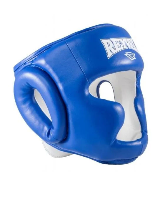Синий шлем боксерский Reyvel Vinyl RV