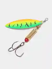 Серебряный блесны Alleria от Pike: Многоцветные Вращающиеся Приманки, 5, 11, 14, 25 грамм