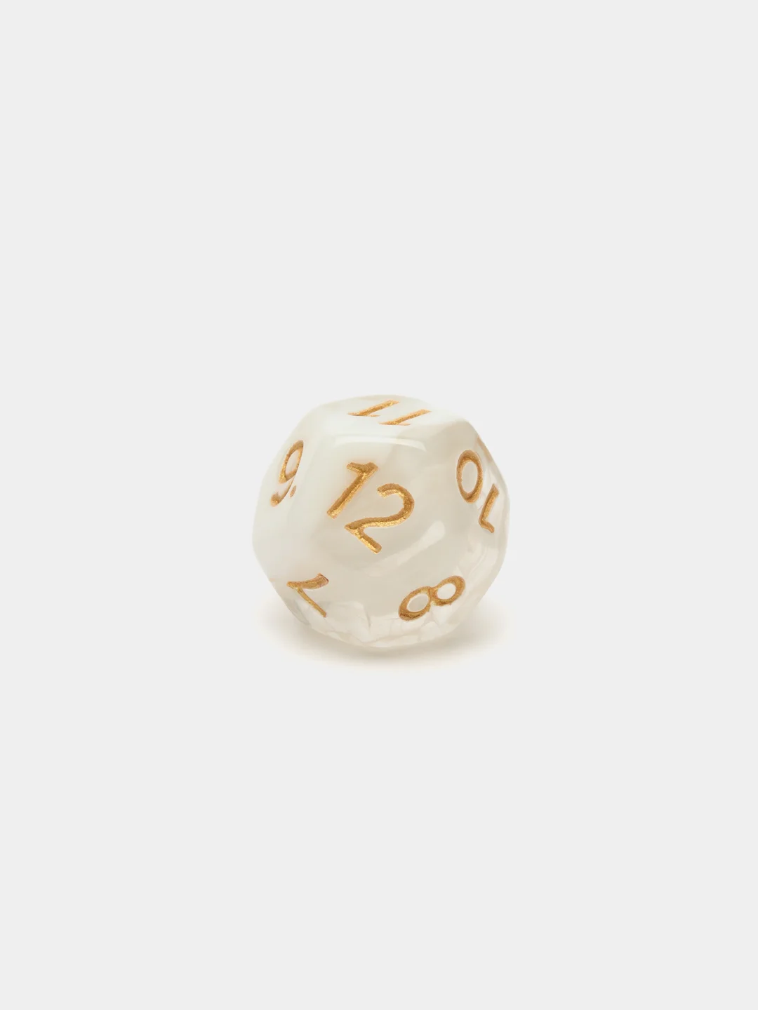 Белый дайсы - кубики, игральные кости для Dungeons and Dragons (ДнД), набор 7 штук
