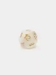 Белый дайсы - кубики, игральные кости для Dungeons and Dragons (ДнД), набор 7 штук