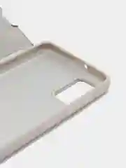Серебряный чехол-книжка с прозрачным окном Samsung A01/A02/A10/A11/A20/A40/A50/A51/A52/A70/A71/A72