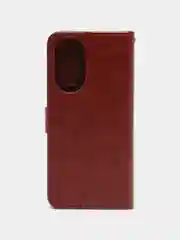 Багровый чехол-книжка с магнитной застежкой для Honor X7 (Хонор Х7)